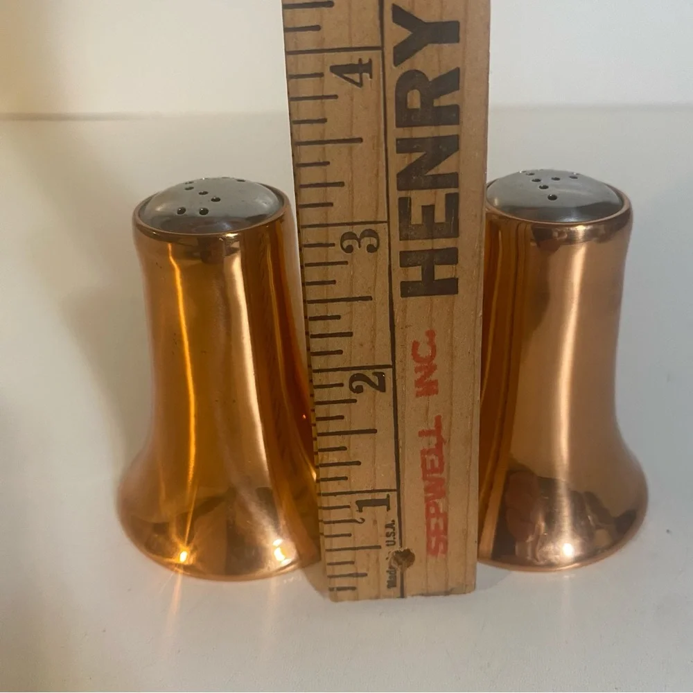 Vintage Coppercraft Guild Copper Salt & Pepper Shaker Set 3